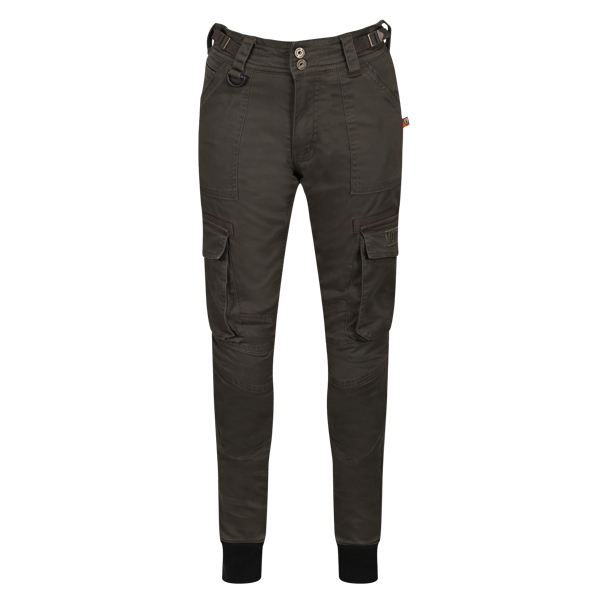 Lara Cargo Olive Green Trousers, Length: Regular